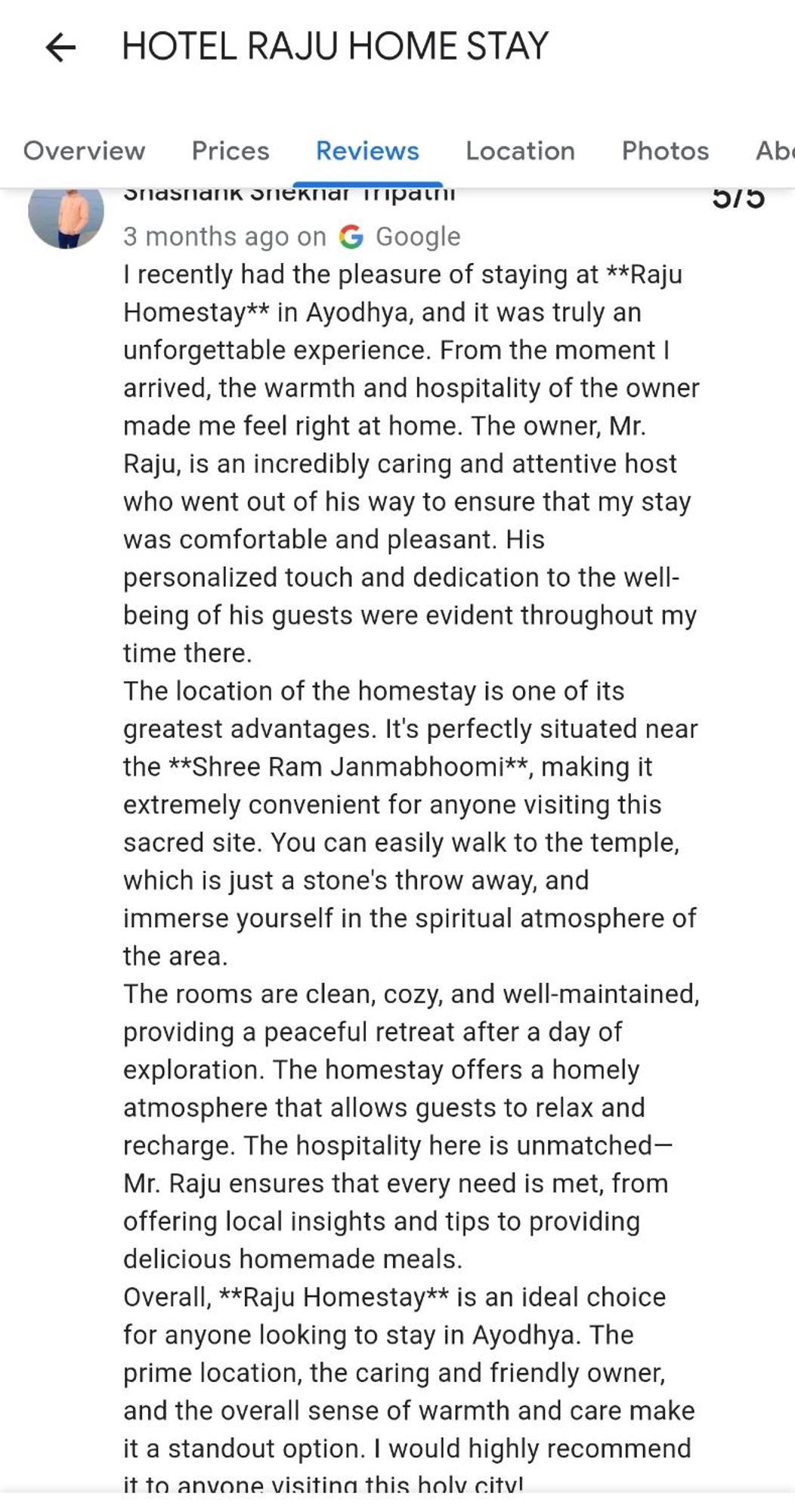 Hotel Raju Homestay Ayodhya 150 Meters From Shree Ram Janmbhoomi Temple 200 Meters From Ayodhya Dham Railway Station Esterno foto